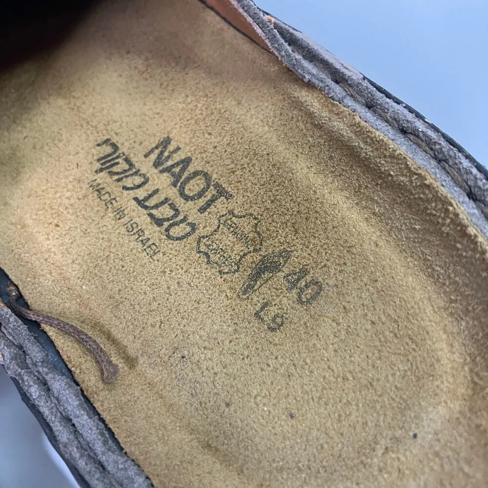 NAOT | Brown Leather Mules Slip On Shoe Womens 9/40 Artsy Earthy - Image 7