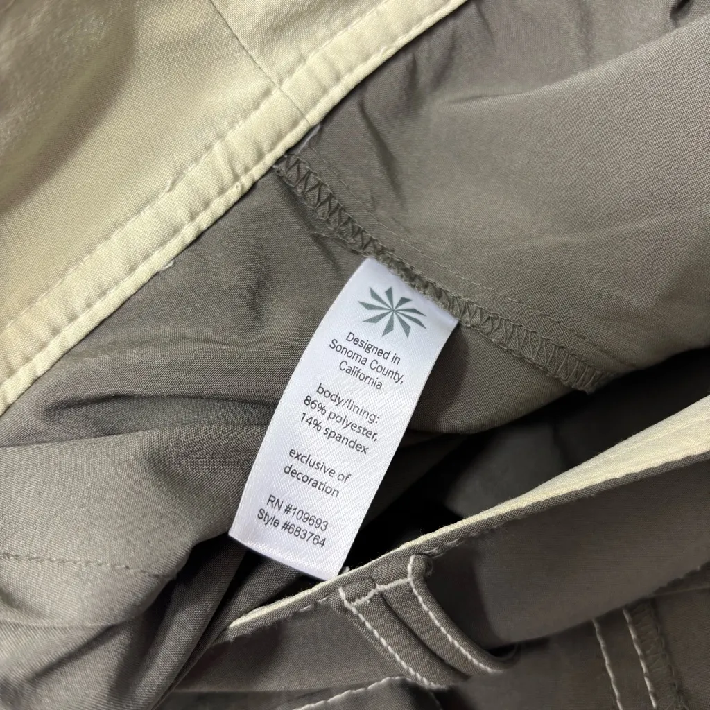 Athleta Flared Athletic‎ Tennis Athleisure Green Skort Skirt Size 10 T Stretch - Image 7