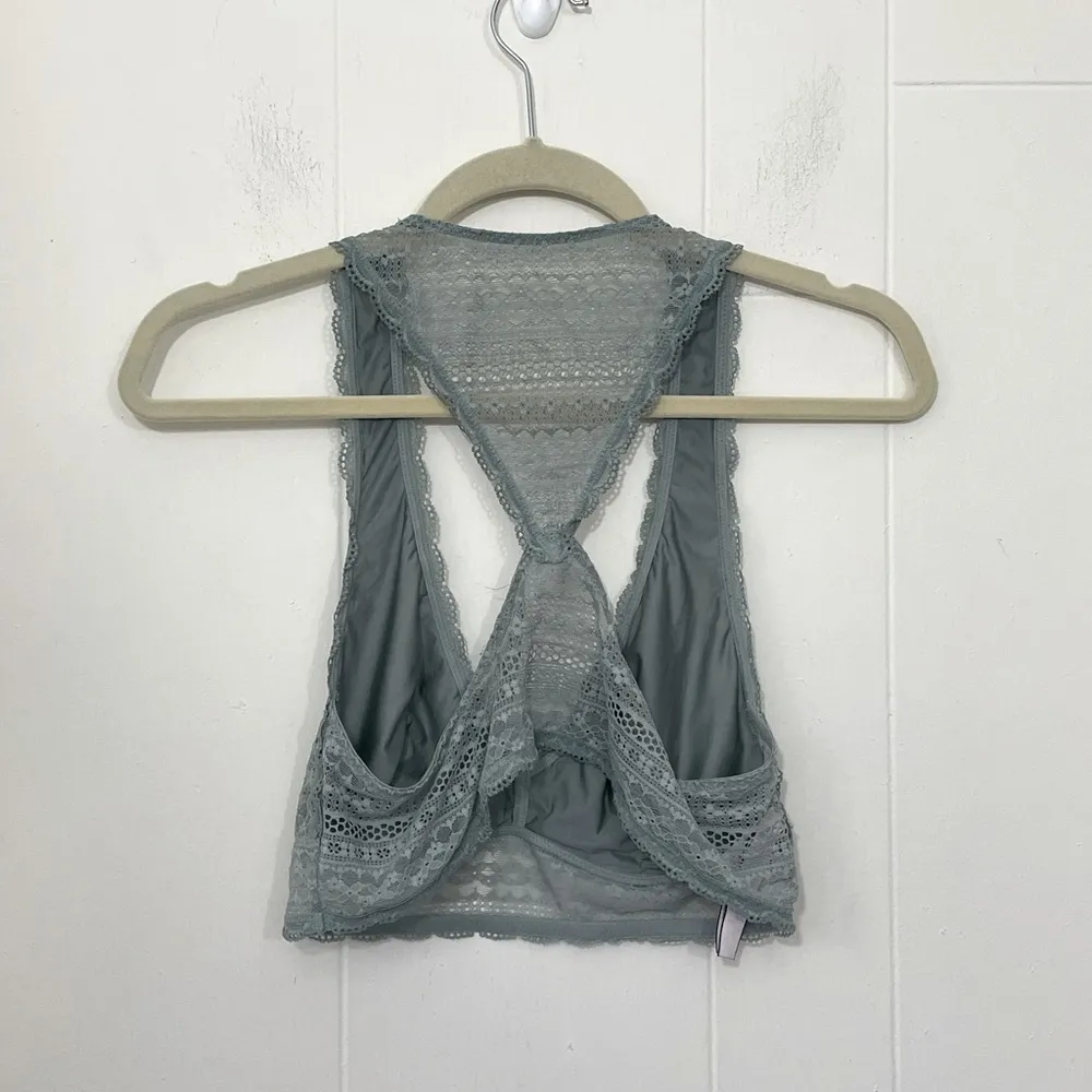 Victoria’s Secret Sage Green Lace Racerback Pullover Bralette ~ Women’s Size L - Image 2