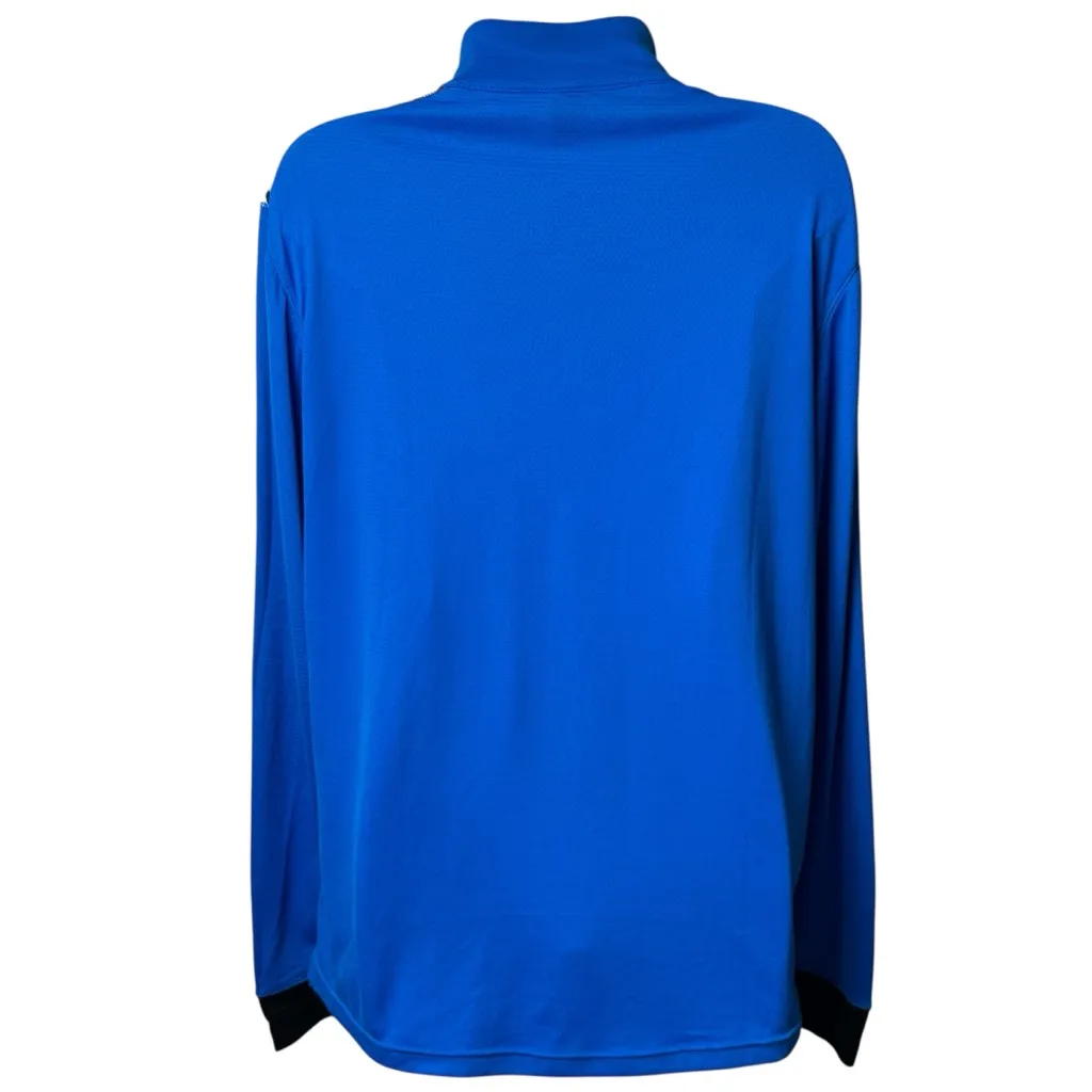 Helly Hansen Blue Lightweight Holiday Outdoors Ski Snow Quarter Zip Women's L - Image 5