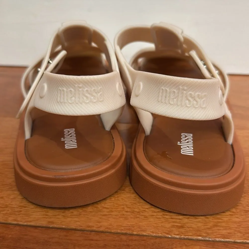 Melissa Cream Emma Fisherman Sandal for Women Size 6 - Image 3
