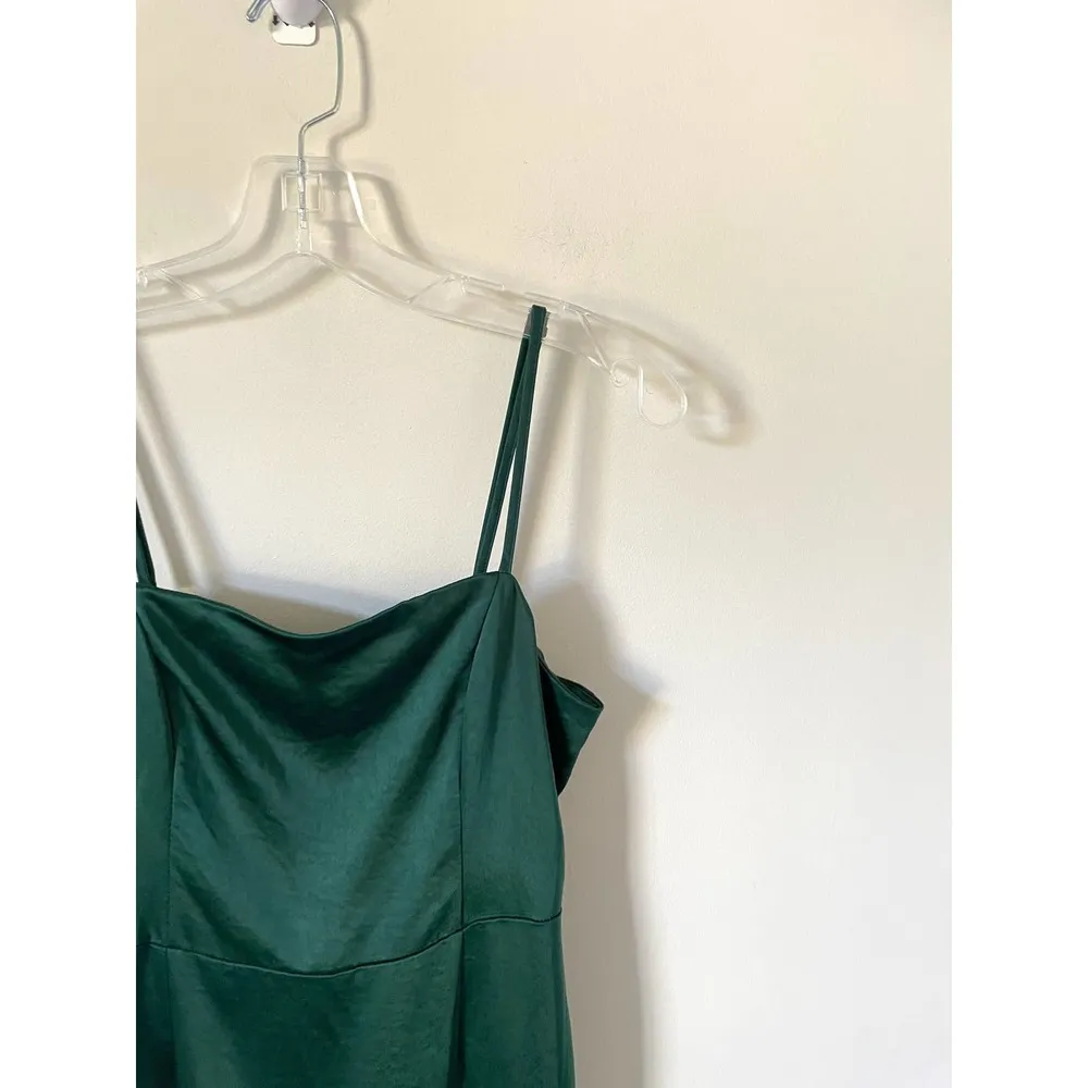 Lulu's Layered Holiday Formal Mini Dress Green Size Small - Image 3