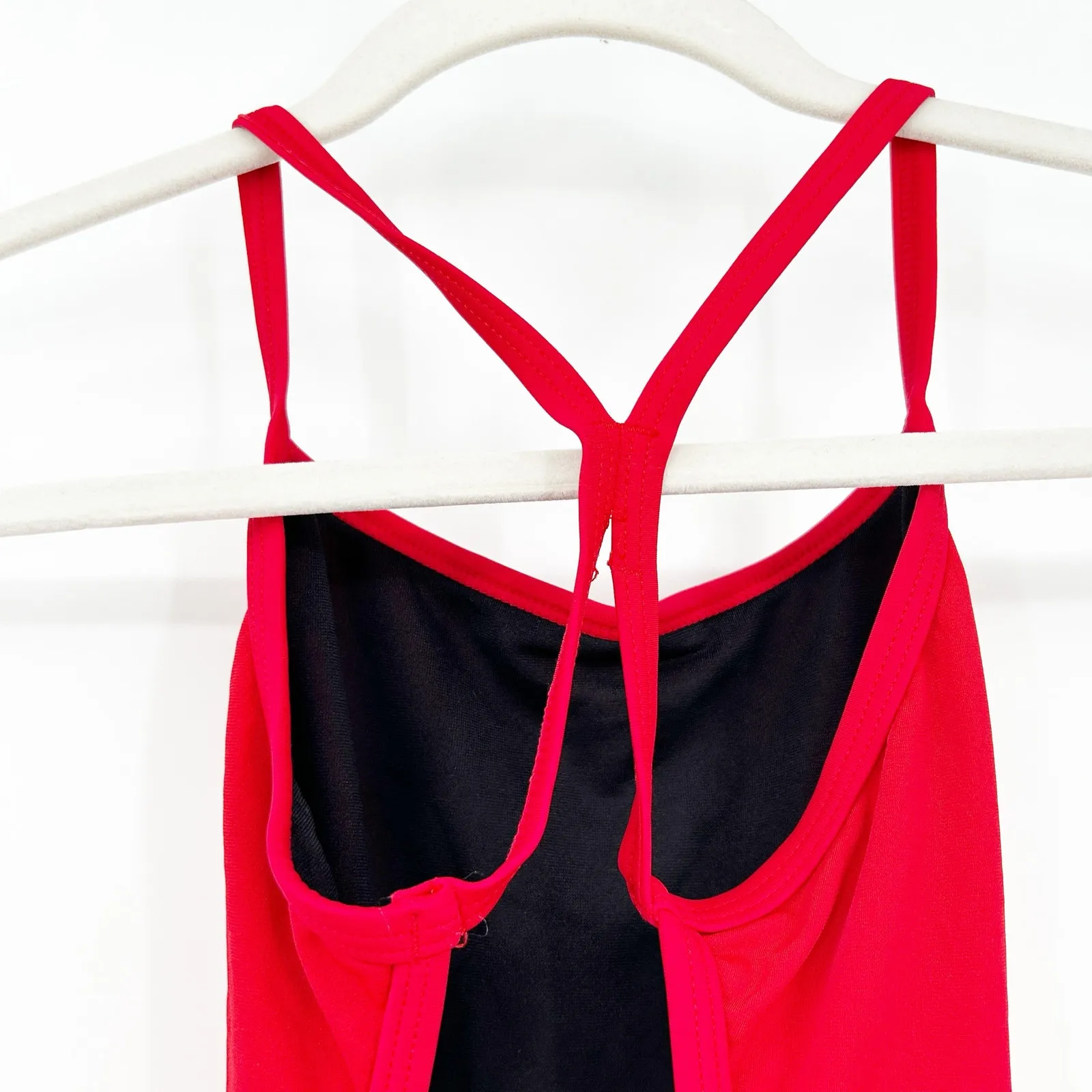 Adidas Womens‎ Swimming Competition Infinitex + C Back One Piece Swimsuit XS Red - Image 5
