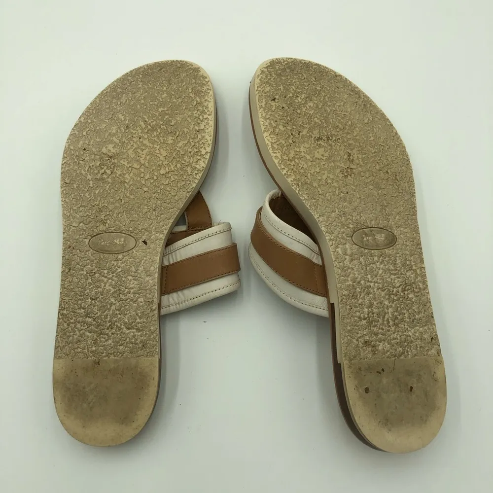 Coach Eileen Turlock Tan and White Sandals Size 9.5 - Image 12
