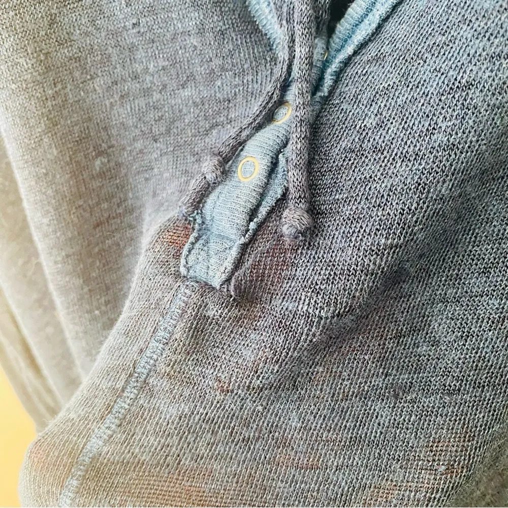 Free People Long Sleeve Top Blue Sz Medium - Image 5