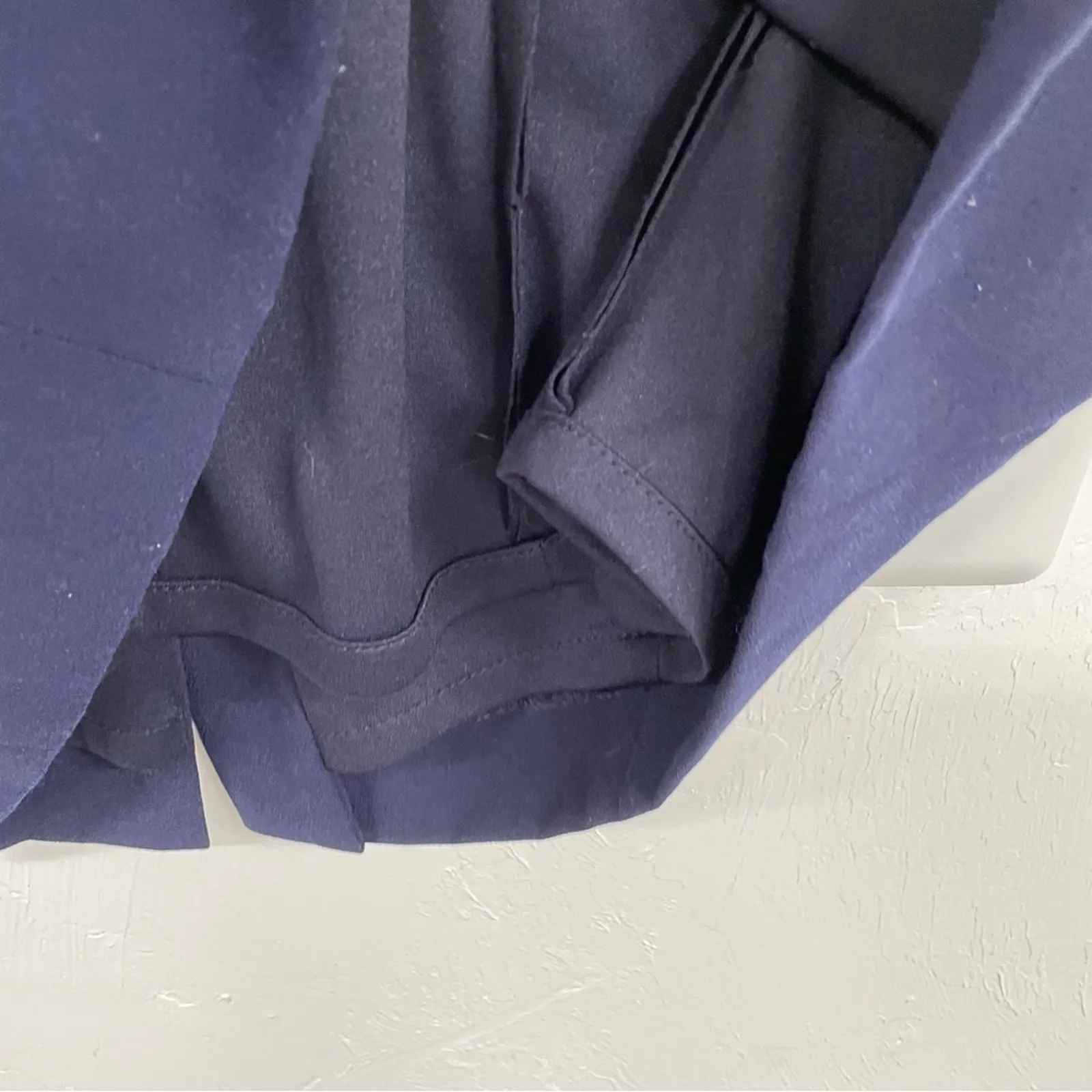 Tahari Arthur S Levine Navy Blue Cap Sleeve Sheath Dress Womens 4P Academia Mini - Image 5