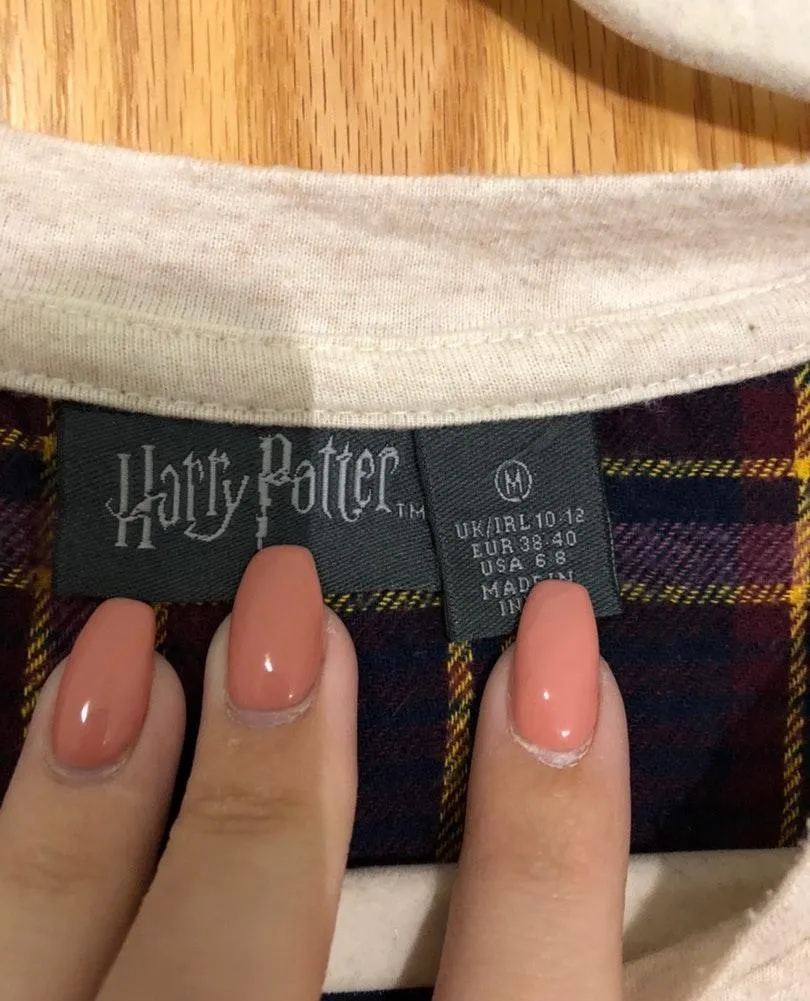 Harry Potter Pj Top Tan Size M - Image 5