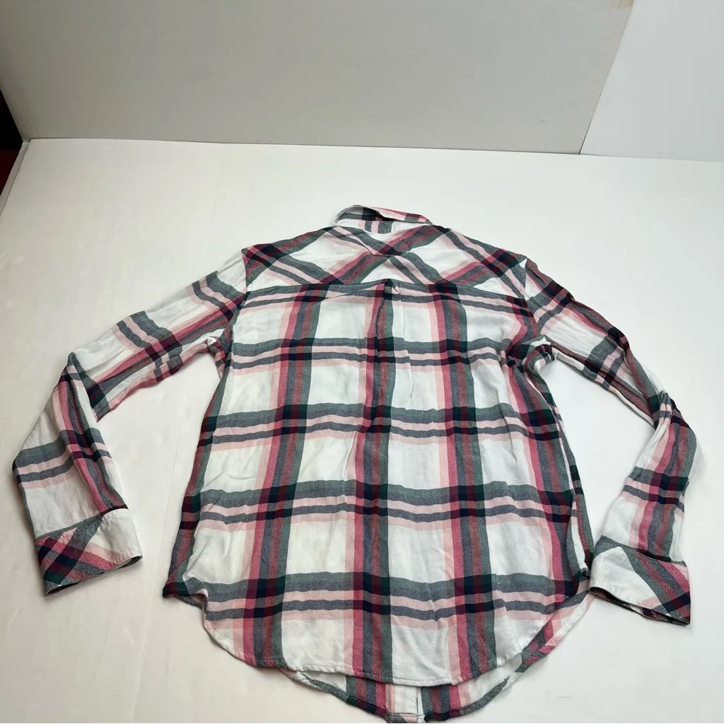 Rails Hunter Orchid Lake White Plaid Long Sleeve Shirt Button Front Size Small - Image 11