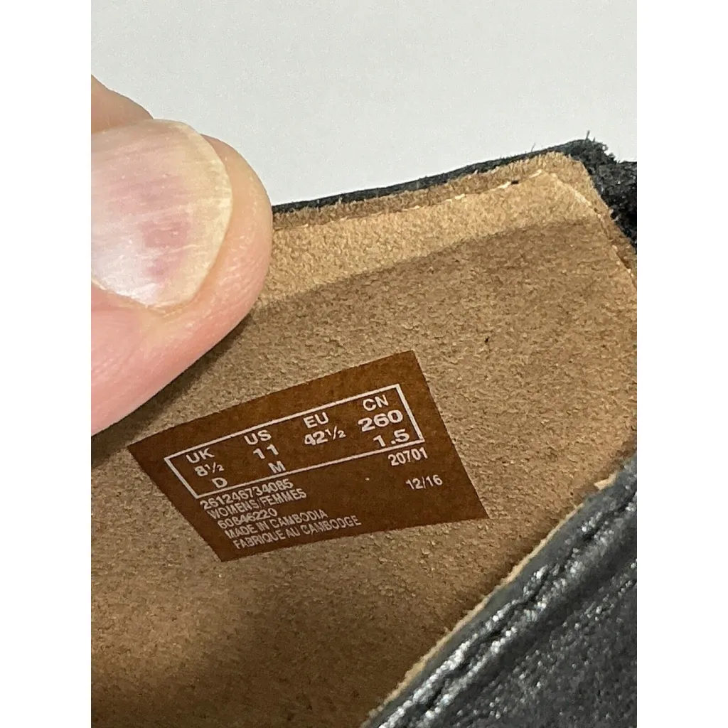 Womans Clarks Soft Cushion Size 11 Black Leather Peep Toe Zipper Block Heel Shoe - Image 7