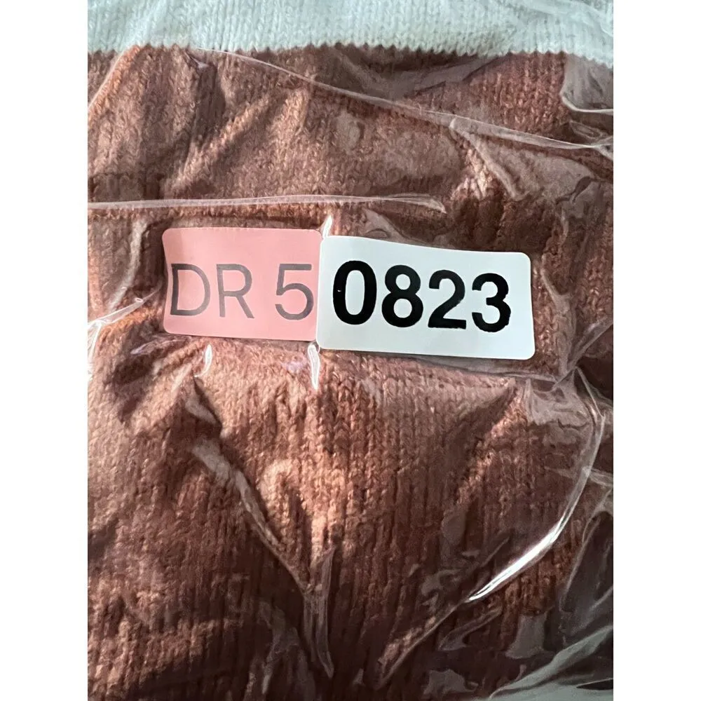 Roole sweater cozy warm women multicolor romantic chic long sleeve size S - Image 6