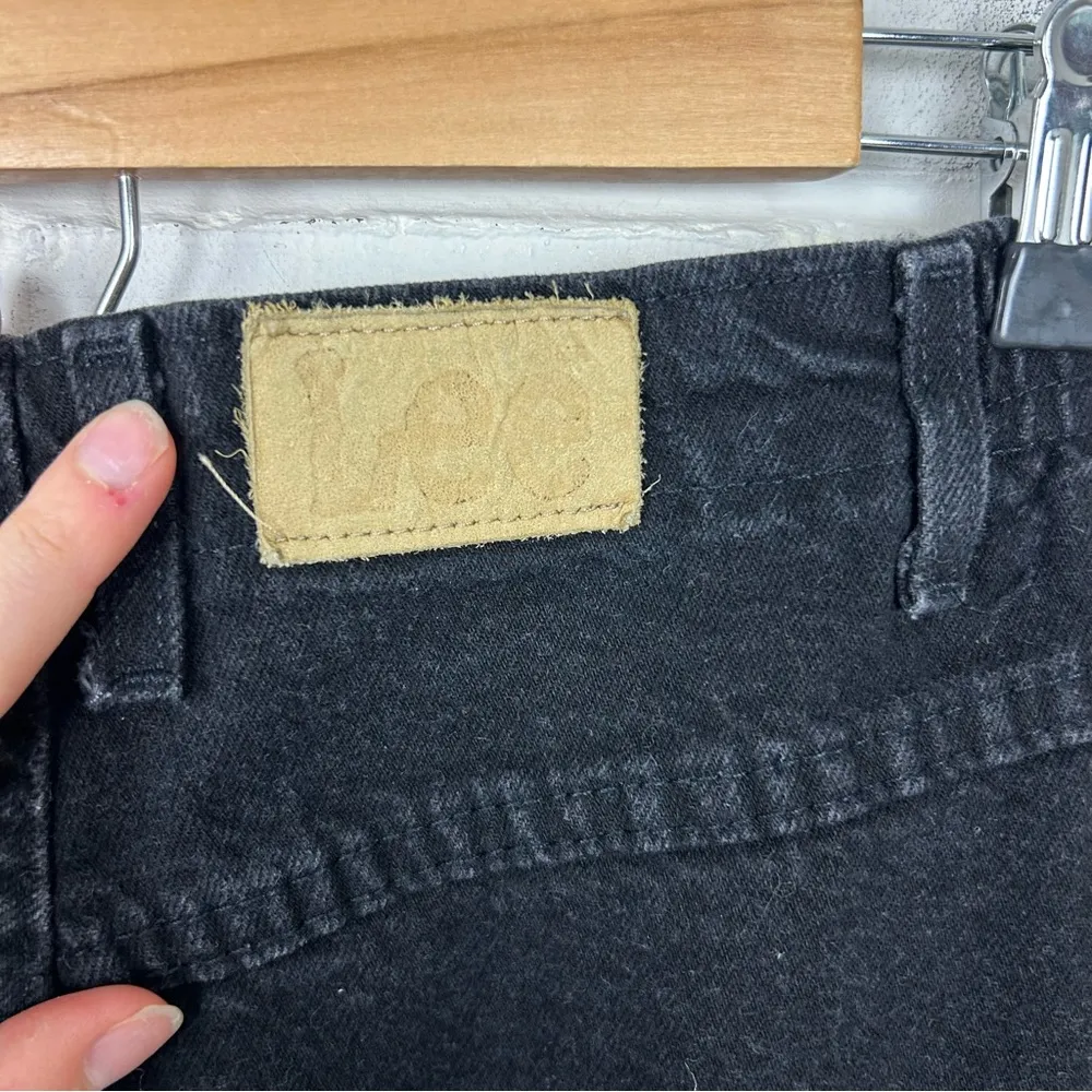 Lee Vintage Black Denim Mom Straight Jeans - Image 6