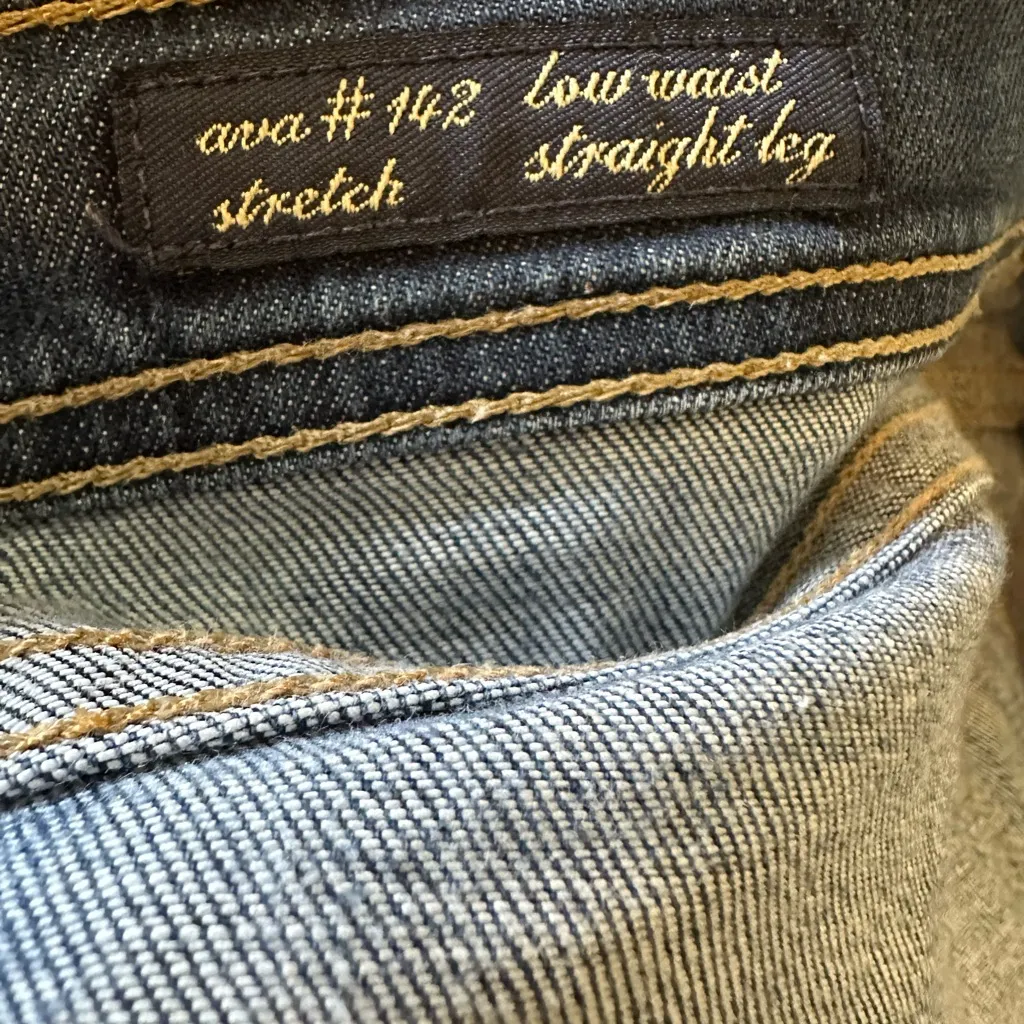 Citizens Of Humanity Jean Women 27 Ava #142 Low Waist Straight Leg Stretch Denim - Image 6