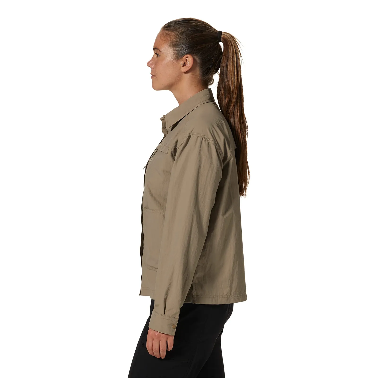 Mountain Hardwear Stryder Long Sleeve Lightweight Hiking Travel Shirt Shacket XL - Image 4