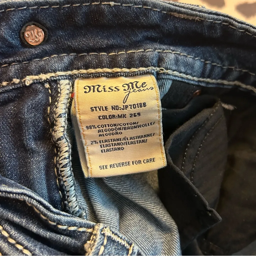 Miss Me “Y2K” Bootcut Jeans – Rhinestone Studded, Size 27 ✨👖 - Image 10