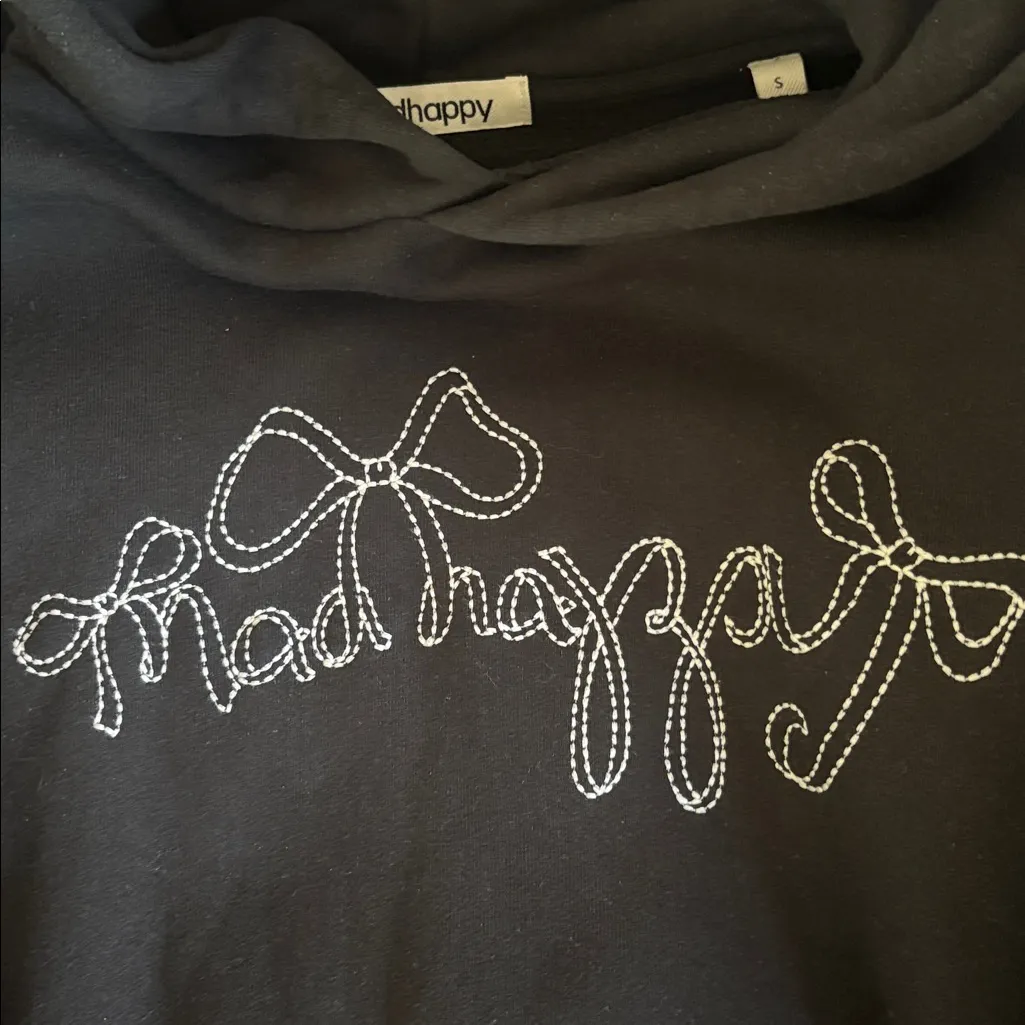 Madhappy Black Hoodie with White Logo - Image 3