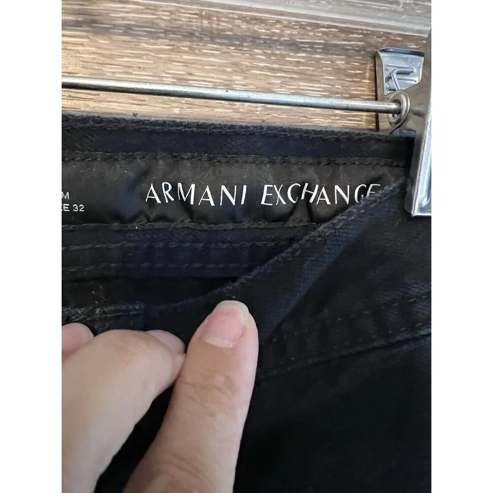 Armani Exchange Womens Black Jeans Size 32 Skinny - Image 3
