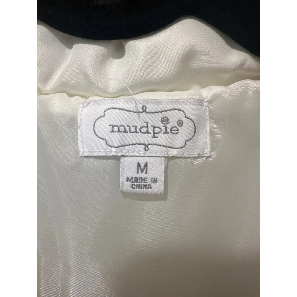 Mudpie White puffer vest women’s winter size medium casual - Image 5
