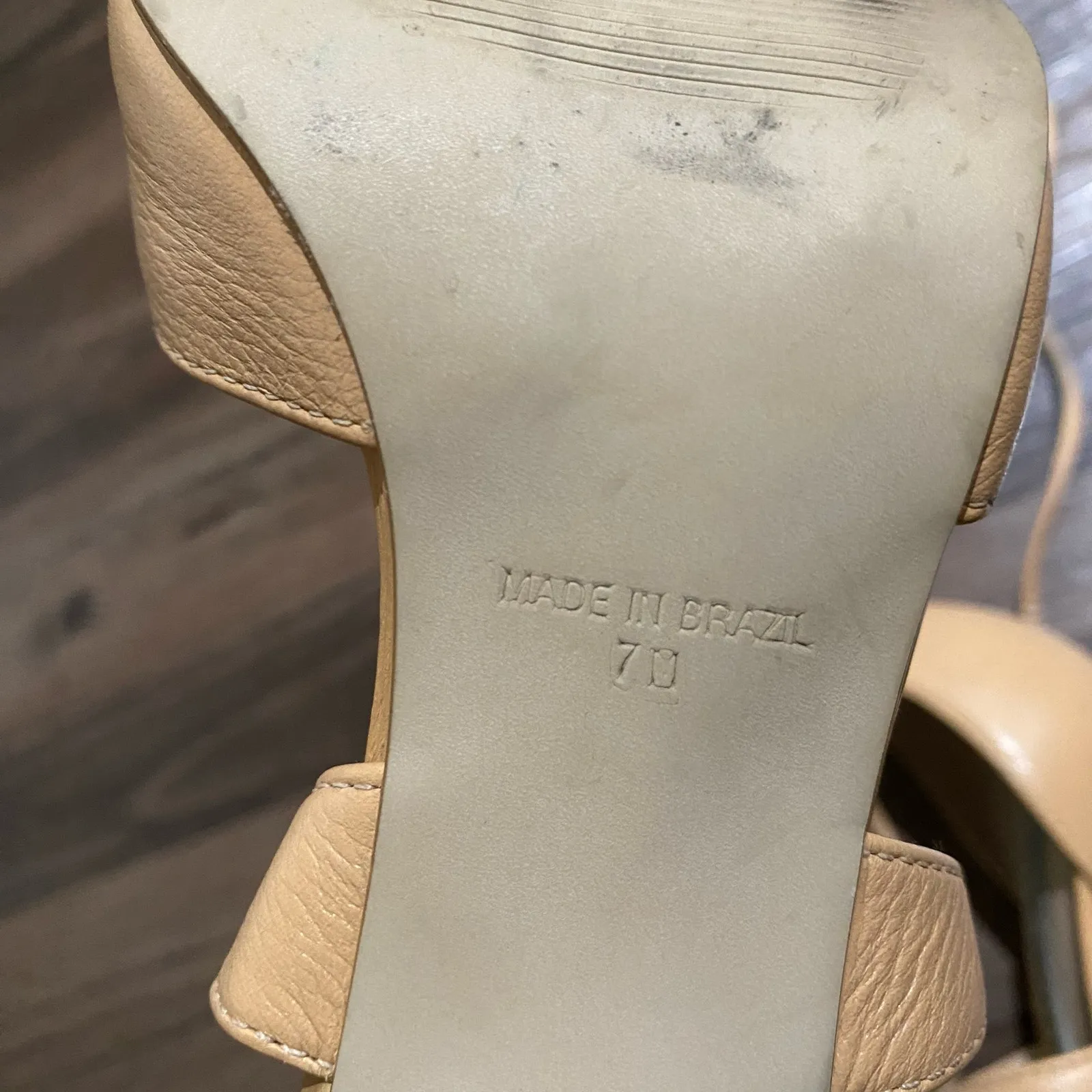 Steve Madden sz‎ 7M tan strap up stilletto heels - Image 5