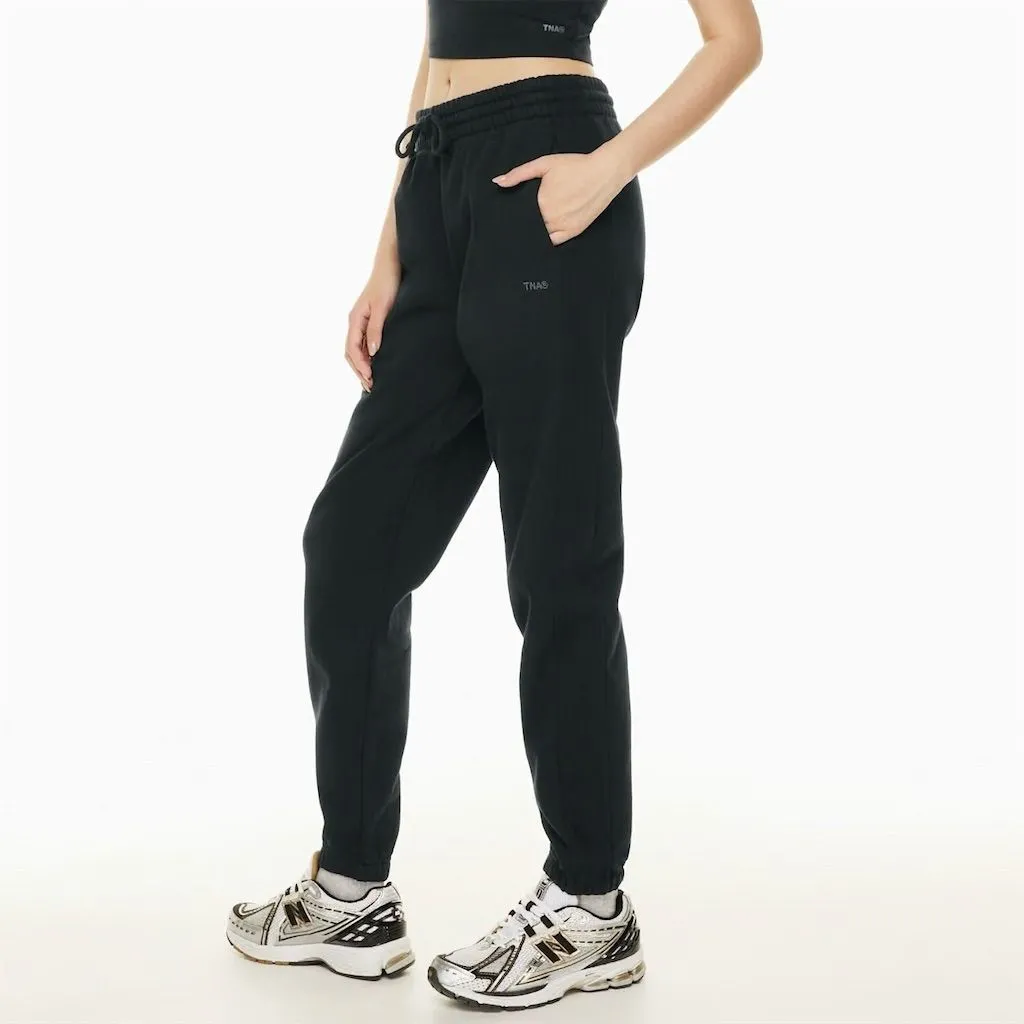 Aritzia TNA Women's XS Black Extra Fleece Boyfriend Sweatpant Casual Relaxed Fit - Image 2