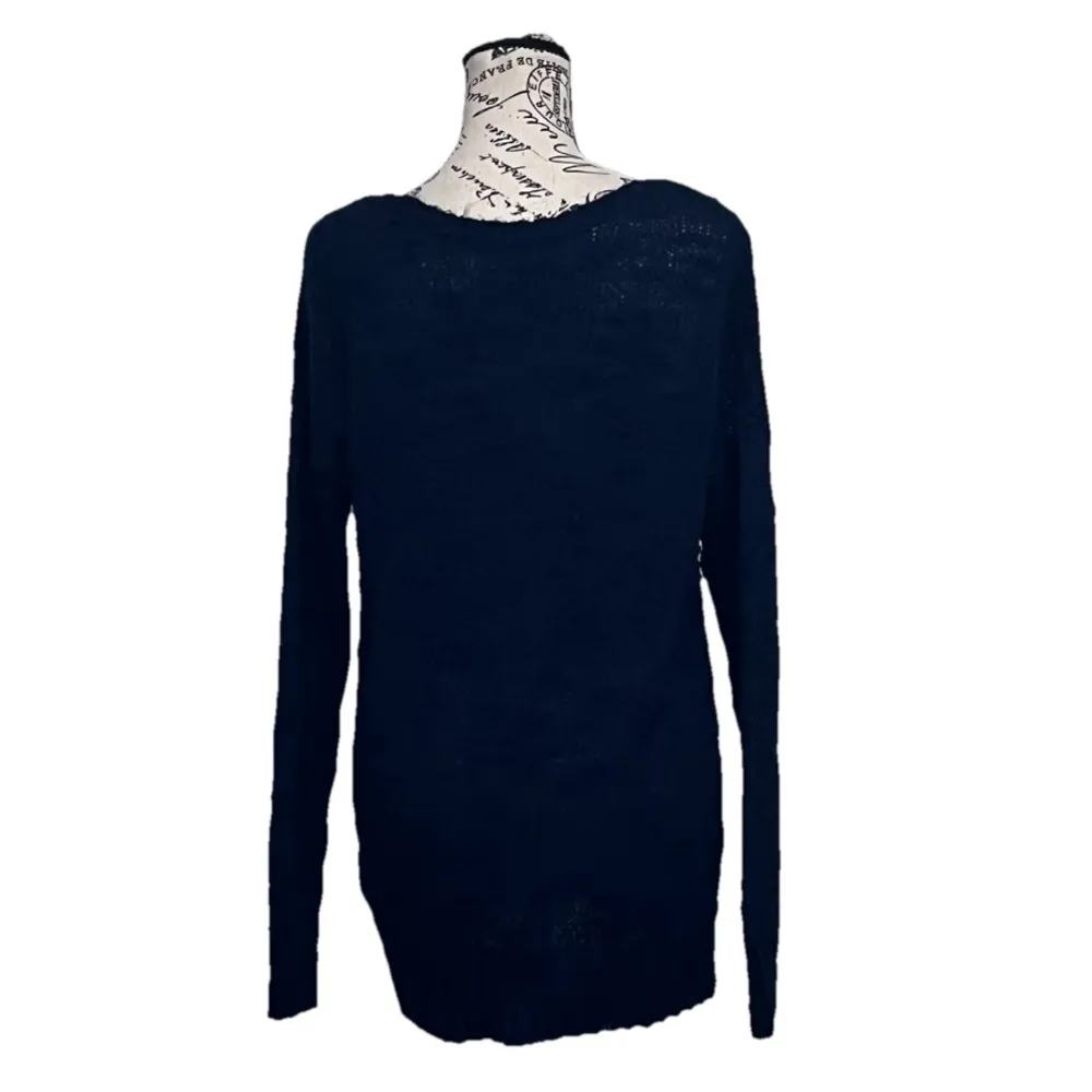 American Eagle Women's Blue Sweater Wool Tunic Goth Grunge Preppy Y2k Vtg L - Image 6