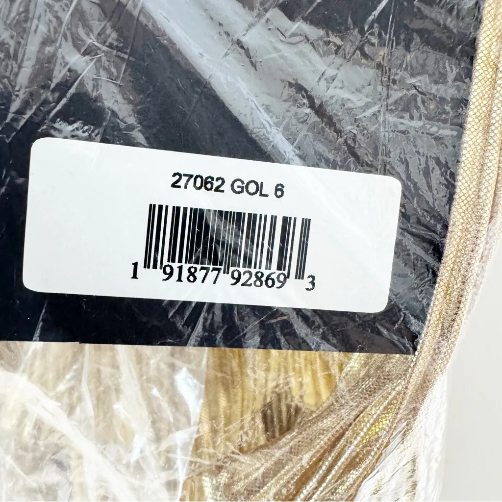 NWT Mac Duggal 27062 Tea-Length Metallic Plissé Midi Dress Party Gold Size 6 - Image 10