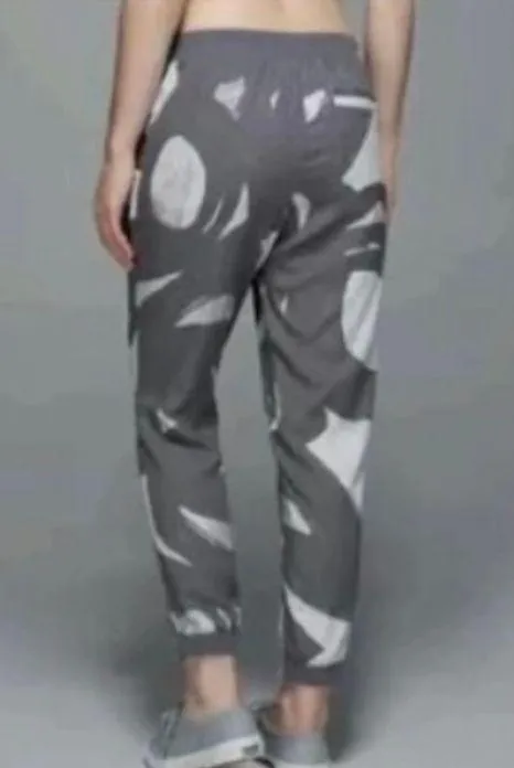 Casual Dress Pants Print Tapered Leg Drawstring Gym Yoga Fitness Street Wear - Image 3