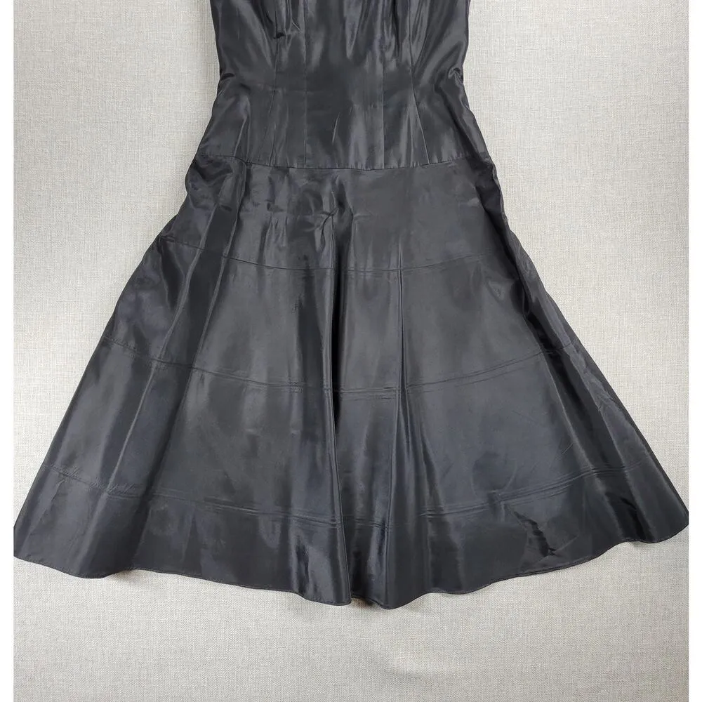 Bill Levkoff Womens Strapless Dress 4 Black A line LBD Bridesmaid Formal - Image 11