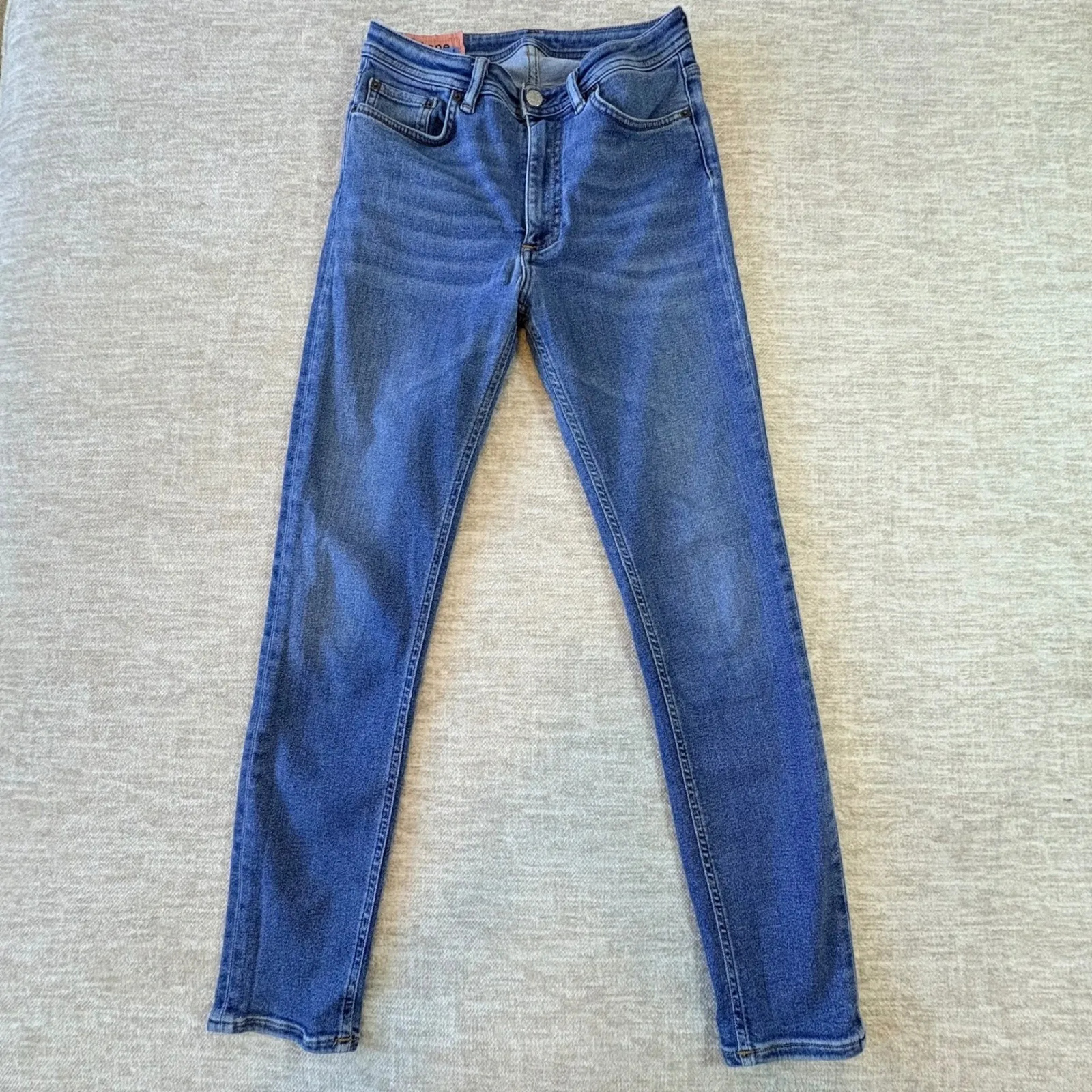 Acne Studios Bla Konst Peg Mid Blue Denim Jeans Tag 29 actual 26/28 Italy - Image 2