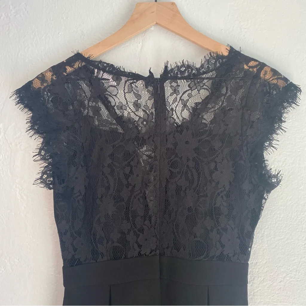 BCBGeneration Black Sheath Mini Dress Scoop Neck Cap Sleeve - Image 5