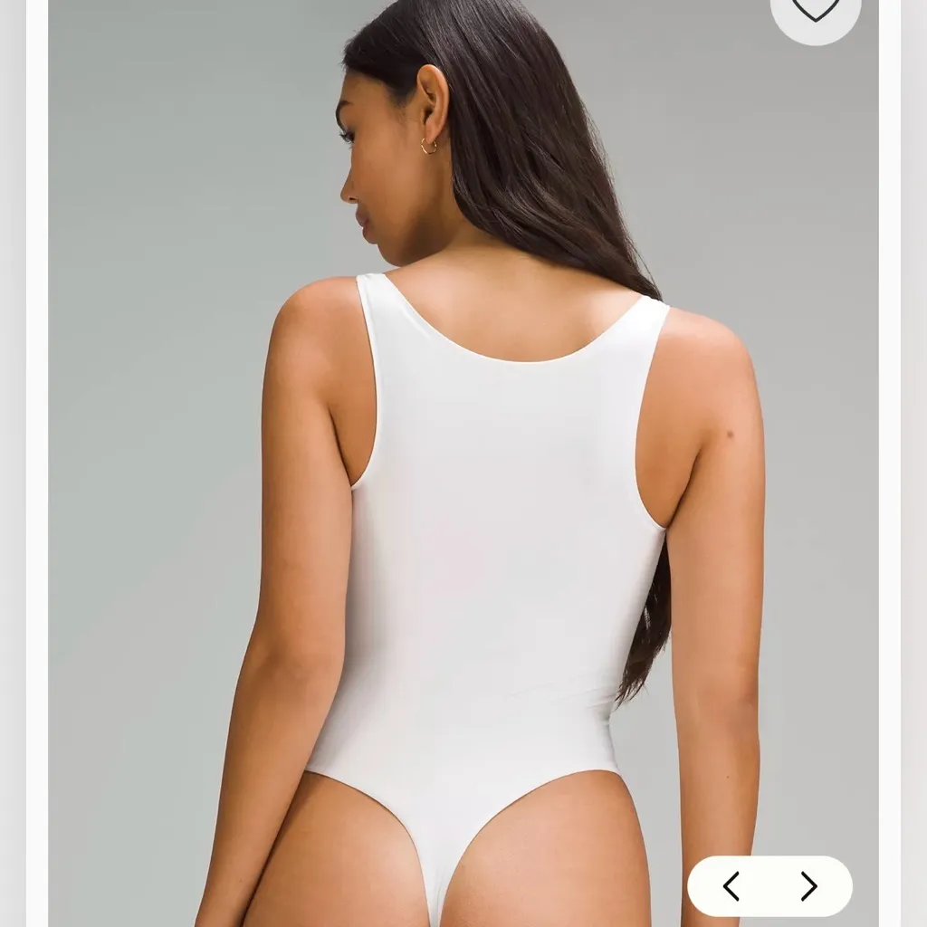 Wundermost Ultra-Soft Nulu Square-Neck Sleeveless Bodysuit large nwt dust mark - Image 2