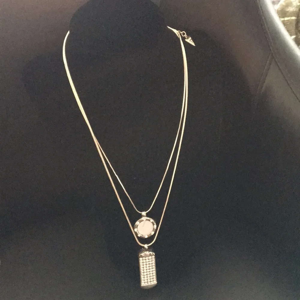 Guess Layered Magnificent Circle & Bar Crystal - Image 2