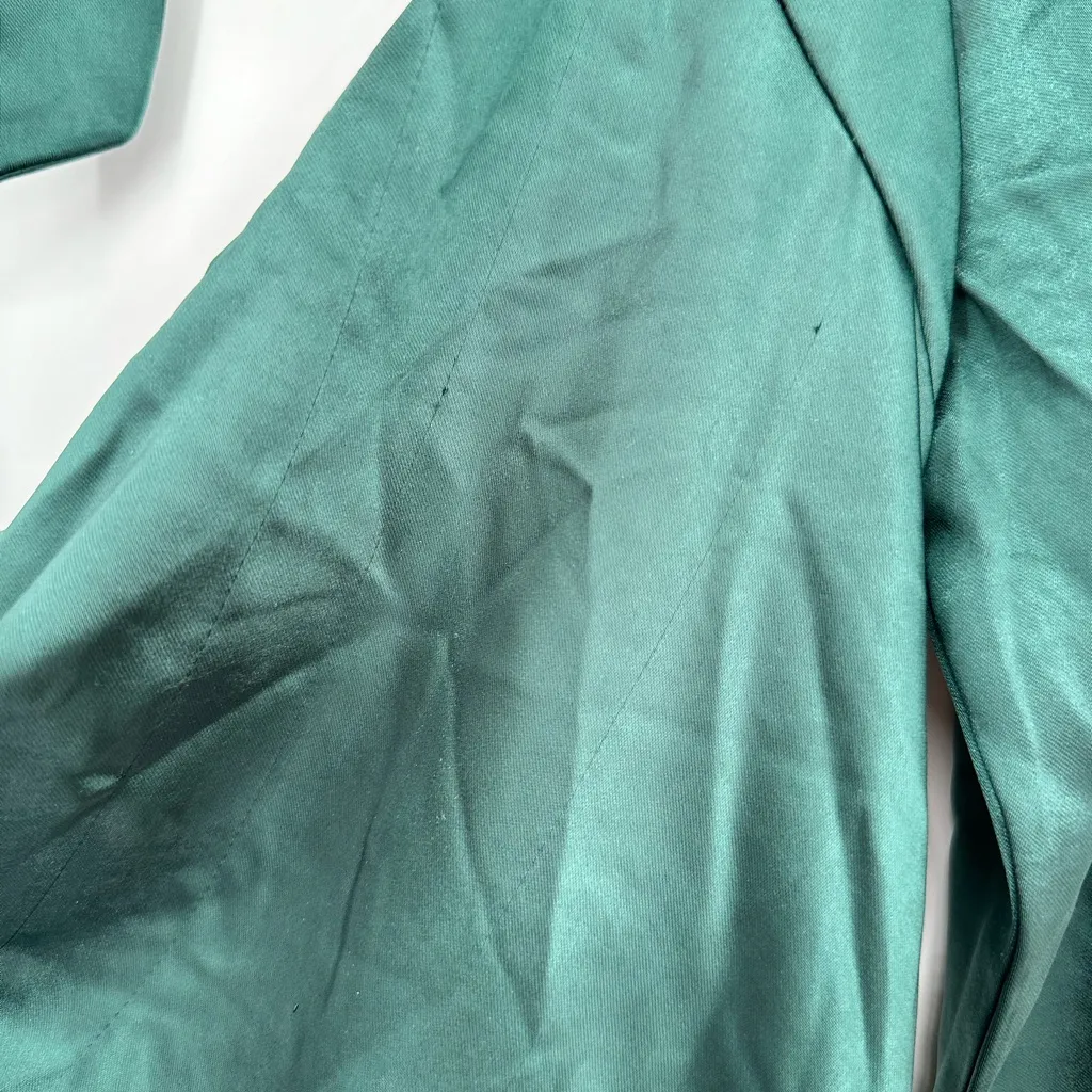 Selfie Leslie Champs Elysees Long Sleeve Open Back Mini Dress Forest Green US 8 - Image 11