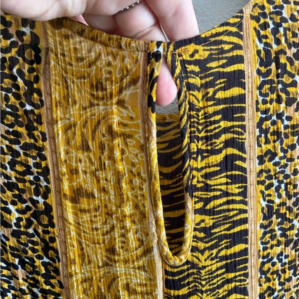 MINKPINK  Boho Fair Game Blend of Colors Sleeveless Multi-Print Sundress S - Image 10