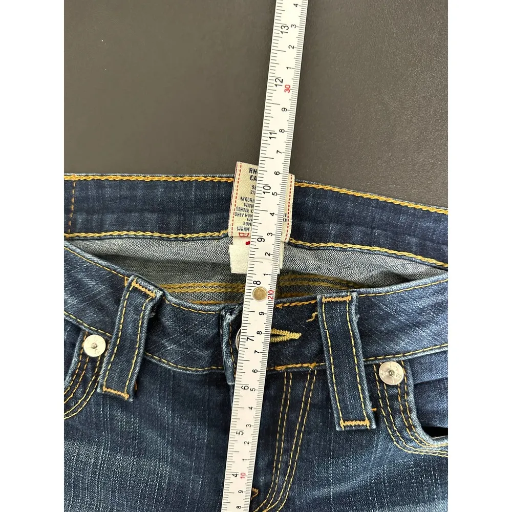 True Religion Women's Becca Mid Rise Bootcut Denim Jeans Size 29 W10572OMQT1 - Image 10