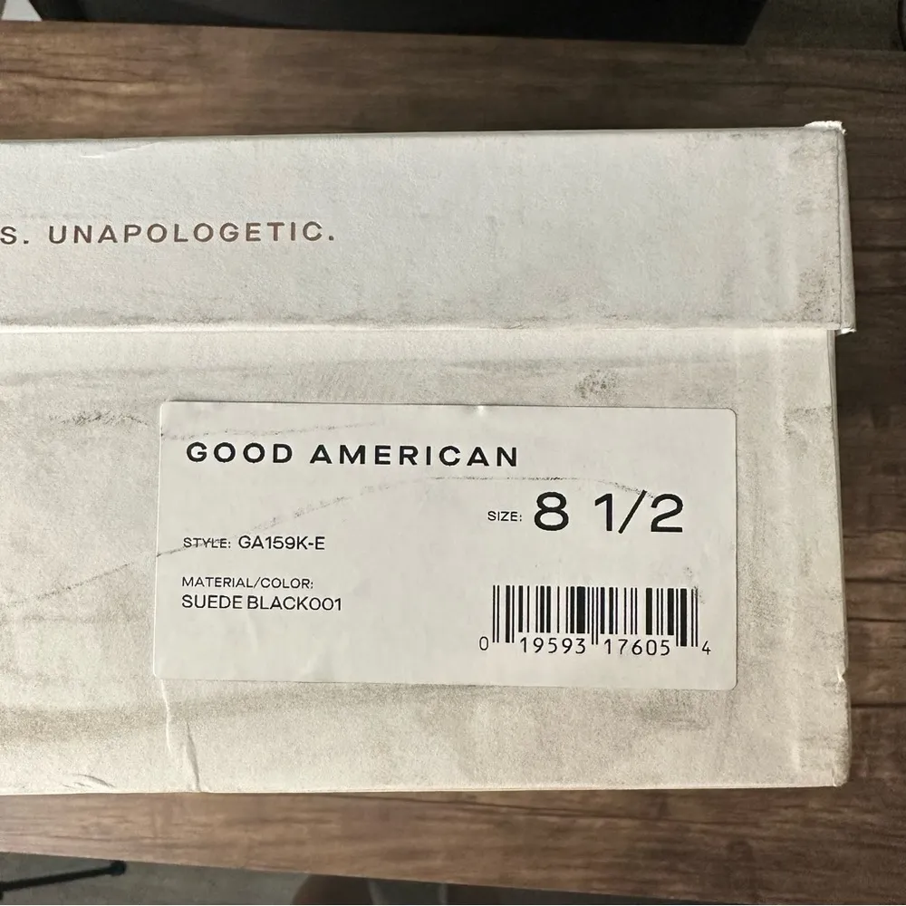 Good American Platform black heels size 8.5 NEW IN BOX - Image 4