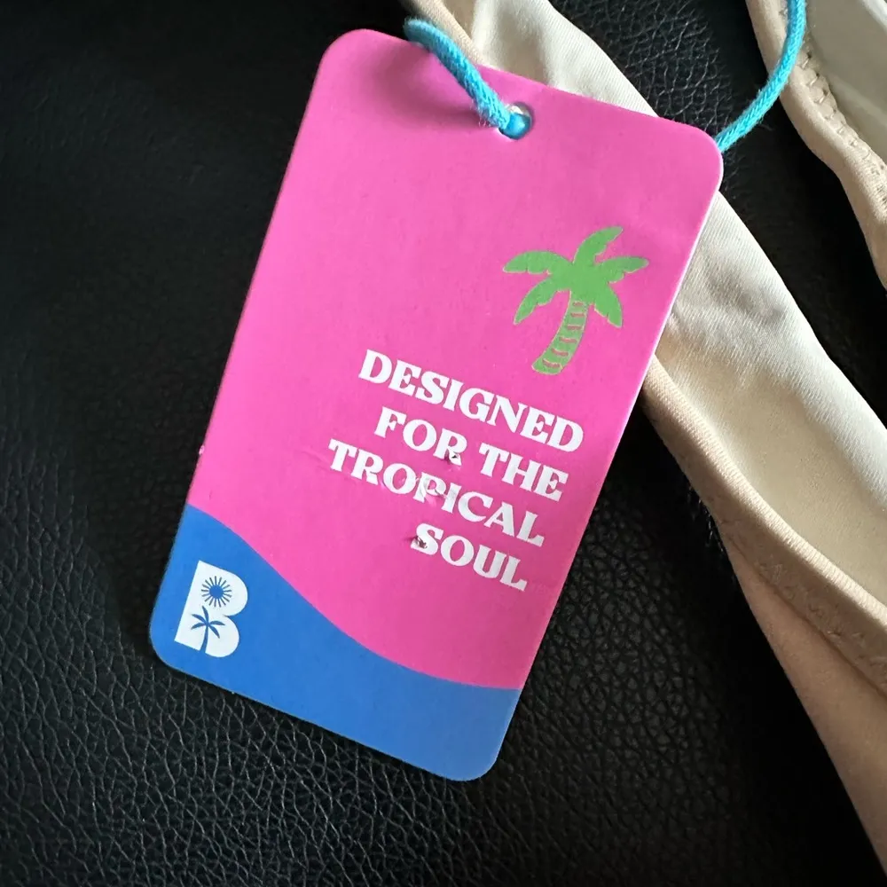 BLACKBOUGH MARTINI HIGH LEG NUDE LIGHT TAN BRAZILIAN BIKINI BOTTOM M - Image 9