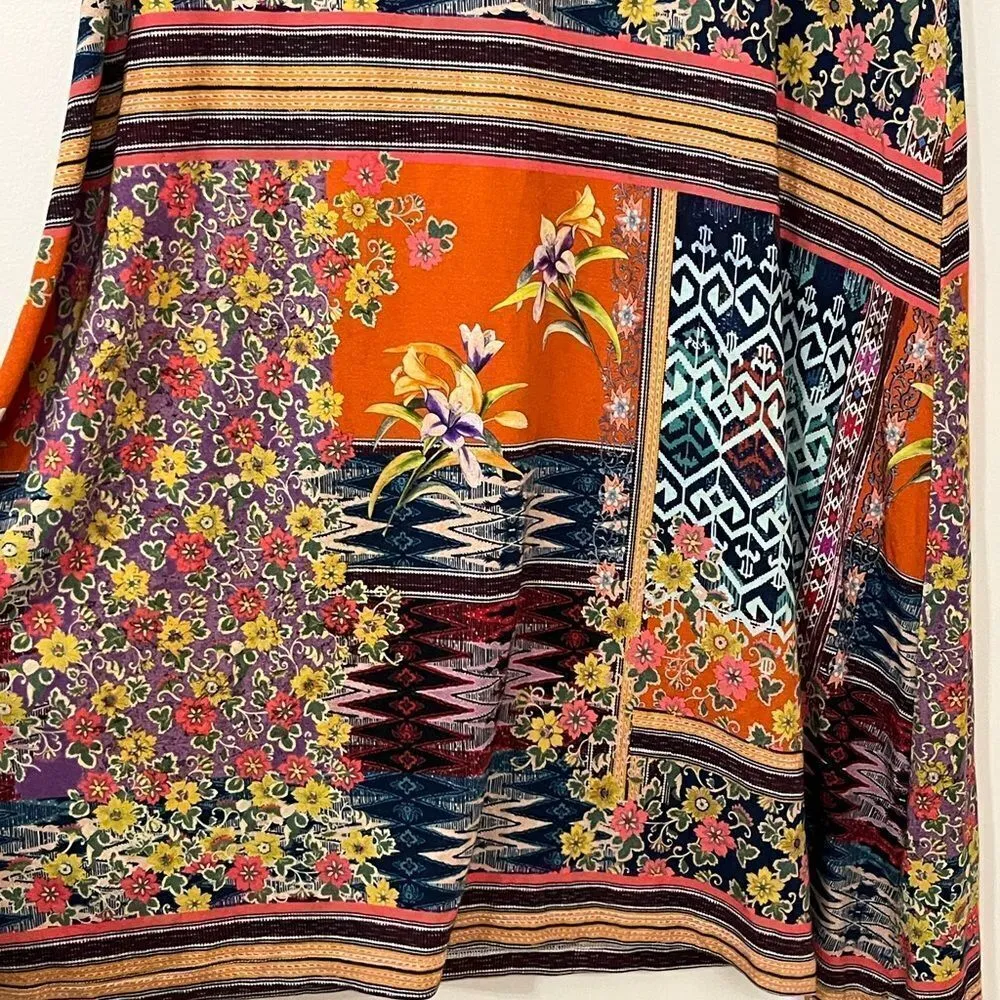 Johnny Was Allie Autumn Floral Swing Dress S - Image 3