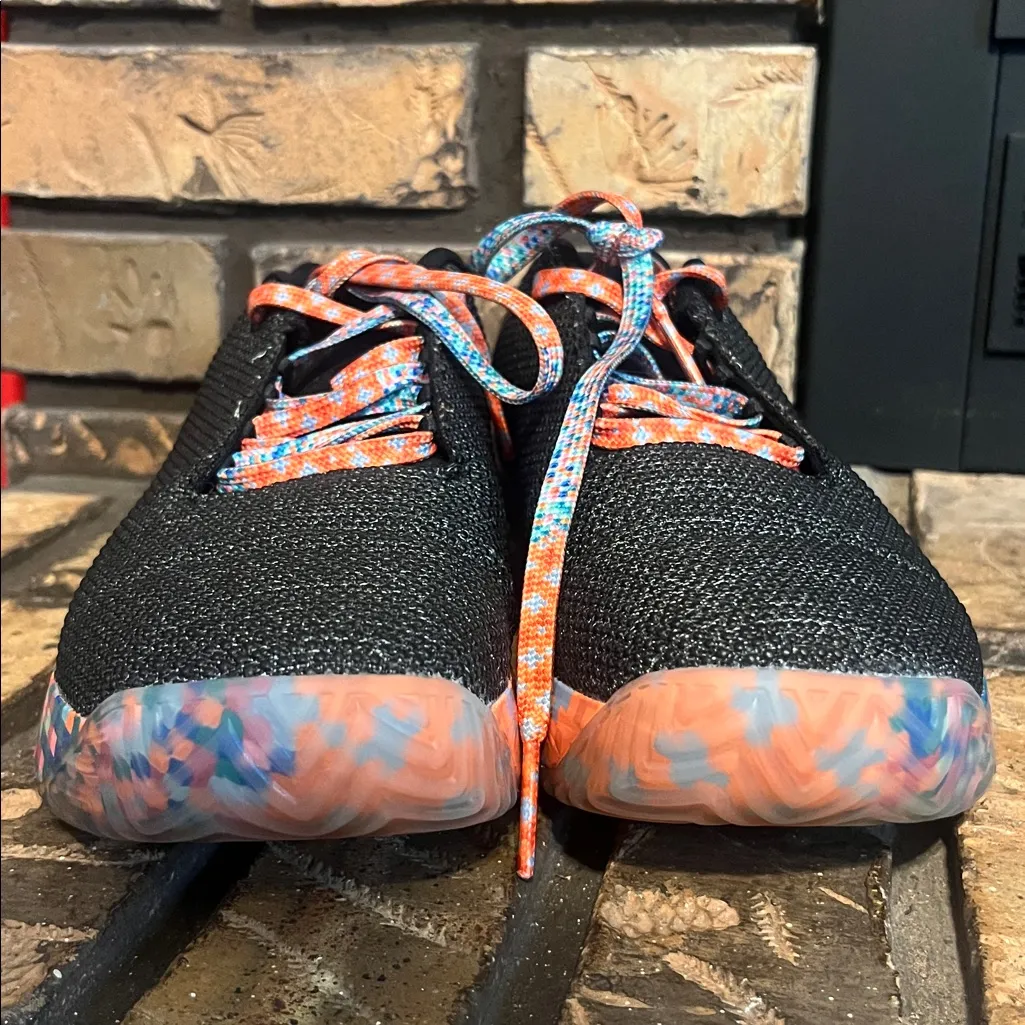 NOBULL Heathered Gray Rainbow Pixel Outwork Edge (Impact) Athletic Shoes 8.5 - Image 4