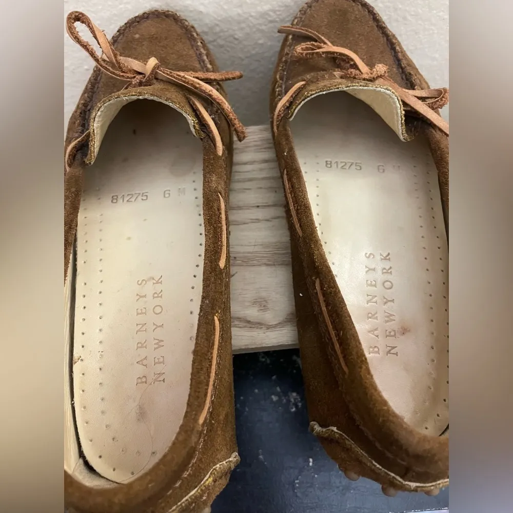 Barney’s New York Leather Moccasins Driving Shoes Loafers Classic Comfy Size 6 - Image 8