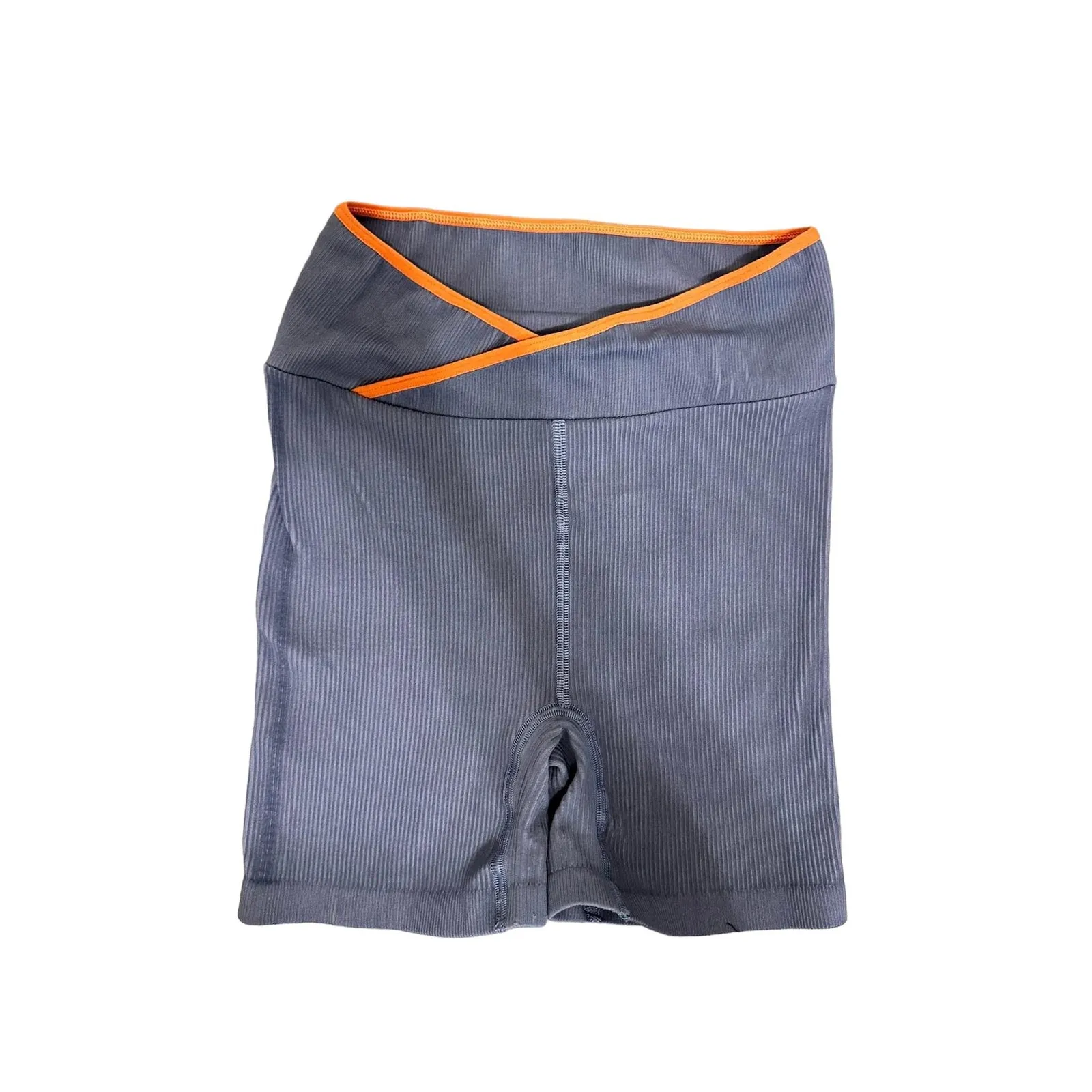 Free People Movement free throw denim grey ribbed yoga shorts‎ Size XS - Image 2