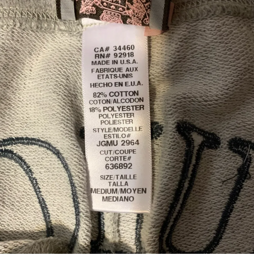 Juicy Couture Pam Gela Jonesy Extra High Rise Wide Leg Sweatpants Gray Medium - Image 6