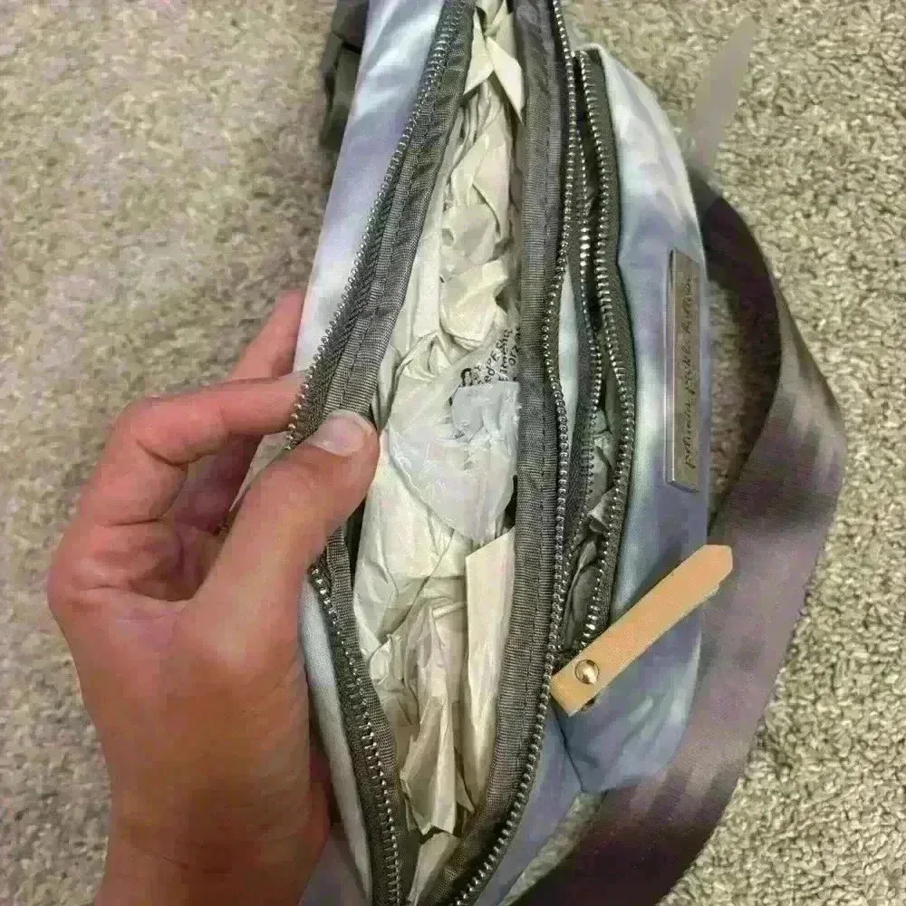 Petunia Pickle Bottom All Around Belt Bag Smoke Swirl Tie Dye New With Tags Gray - Image 7