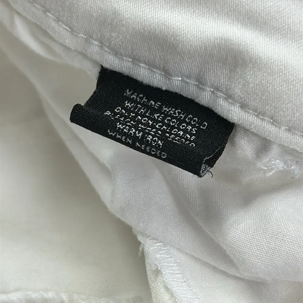 Style & Co White Stretch Denim Mid Rise Cropped Capri Jeans Womens Petite 14 - Image 6