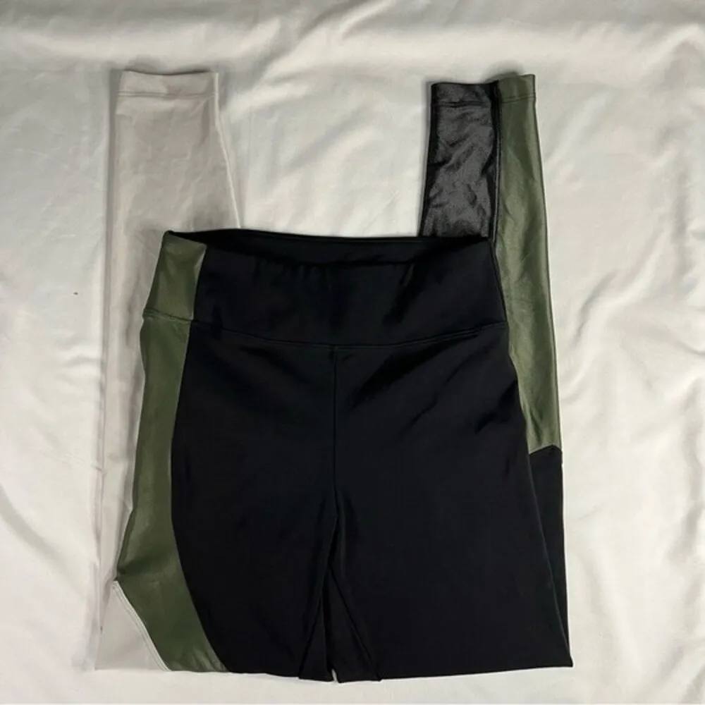 NWOT Koral Size S Black Green White Venus Blackout High Rise Gym Legging Active - Image 3