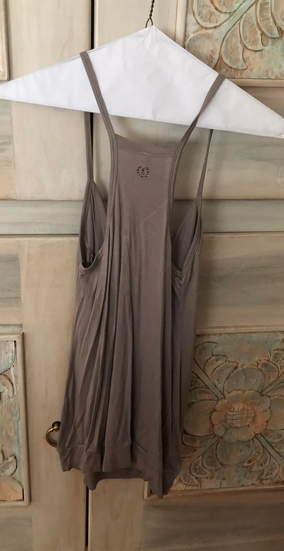 Ossira Grey V Neck Blouse - Image 2