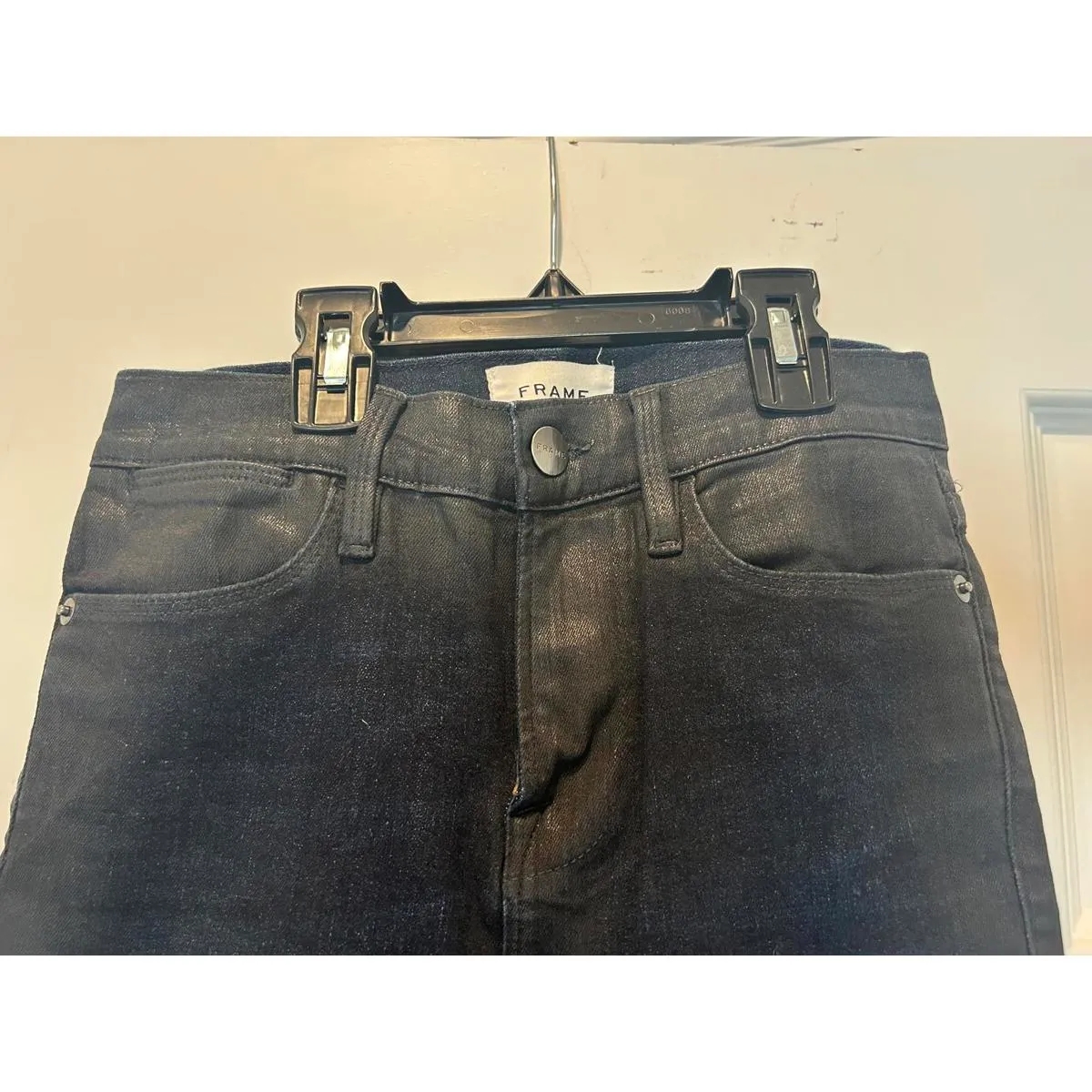 FRAME Women's Skinny Jeans Black Size 26 - Image 2