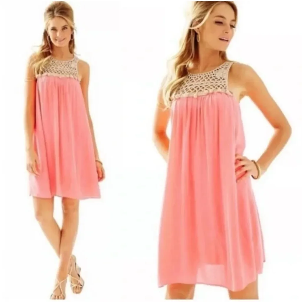 Lilly Pulitzer Rachelle Dress in Pink Sun Ray Size XS - Image 2