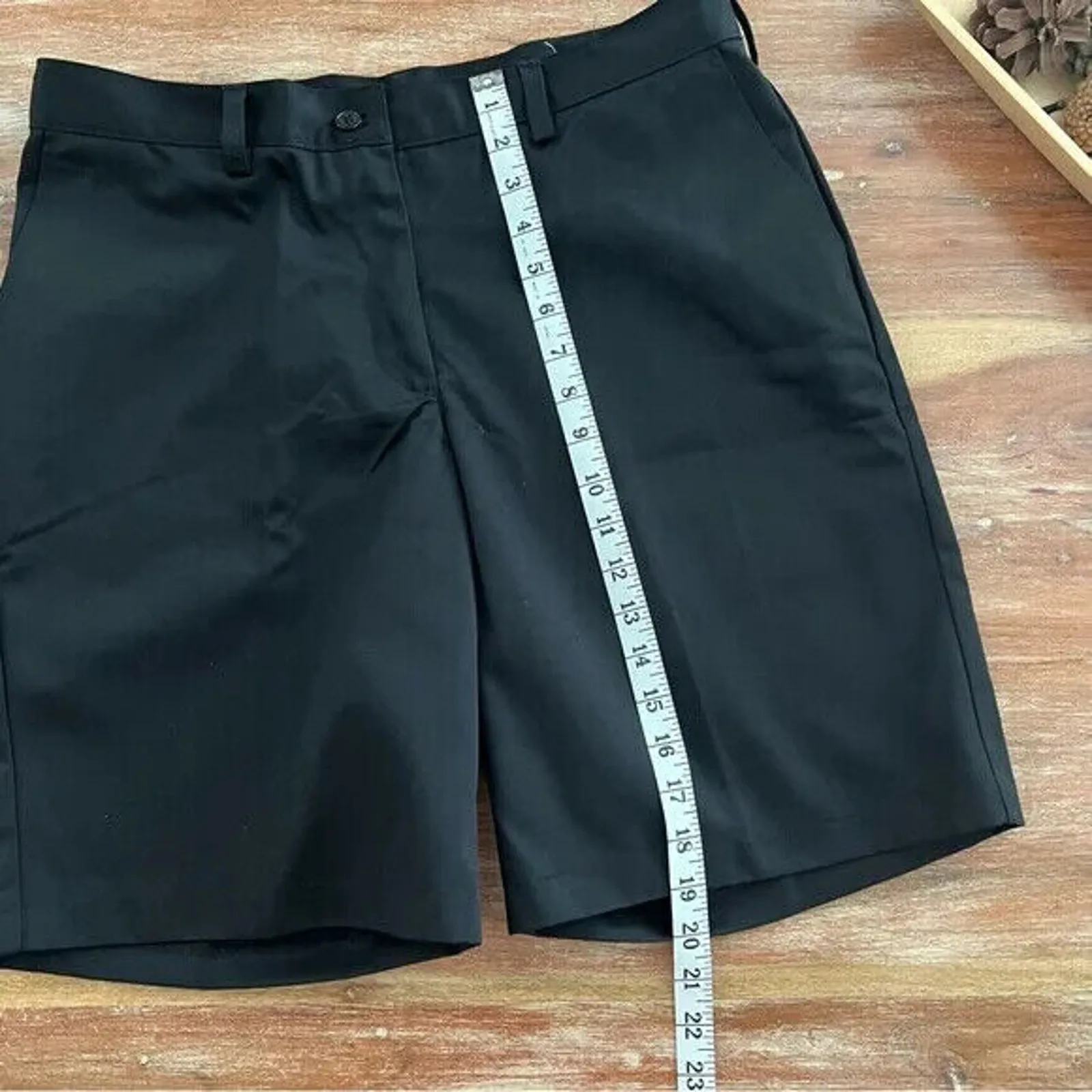 Edwards Ladies 8465 Black Utility Flat Front Chino Shorts Size 12 - Image 6