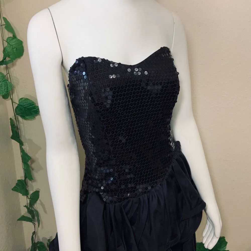 Vintage 1980’s 80’s Sequin Prom - Image 6