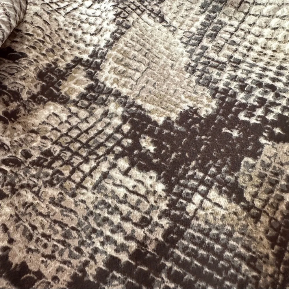 Philosophy Snakeskin Print Button Front Blouse - Size S - Image 7